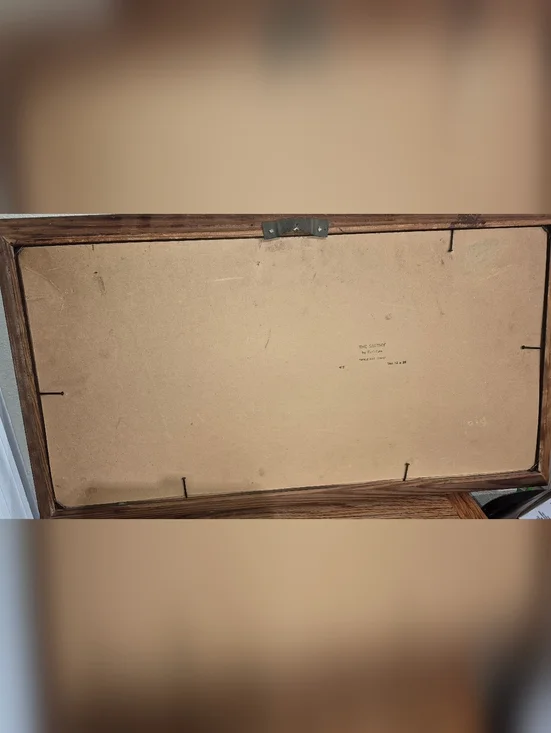 Vontage Art print titled "The Smithy" by artist Paul Detlefsen. 12X24 - Picture 2 of 4